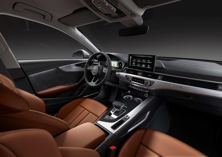 Интерьер Audi A4 45 TFSI Quattro (B9) 2019 года  (WW) (фото 9 из 15)